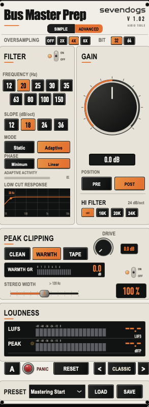 Bus Master Prep plugin interface